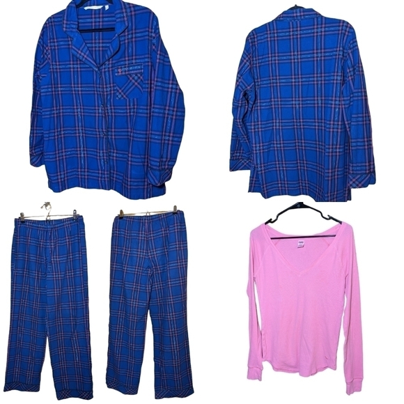 ❄️Victoria's Secret cotton pj set Size Med Long - Picture 1 of 15